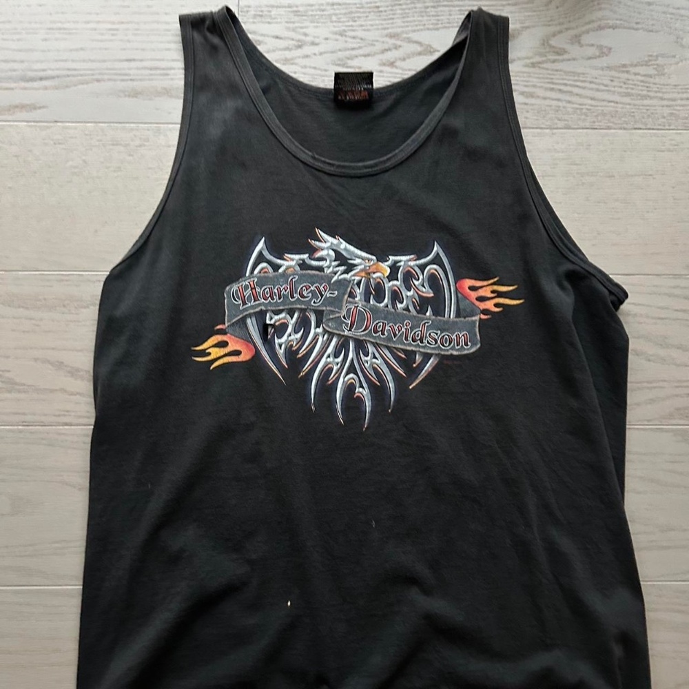 Harley Davidson Metal Bird Y2K Tank Top